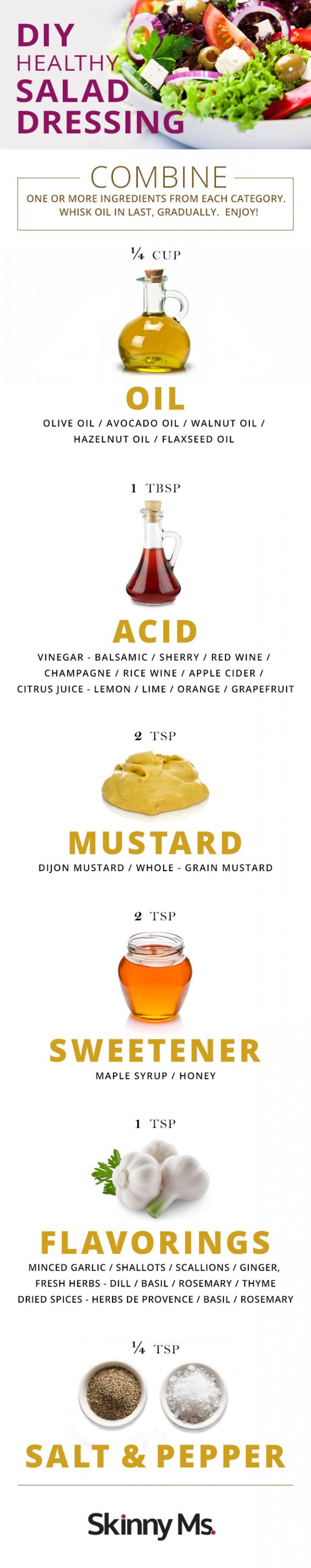 DIY Healthy Salad Dressing Recipes! #saladdressing #lunch #salads