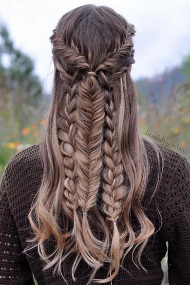 long hairstyle with braid long hairstyle with braid