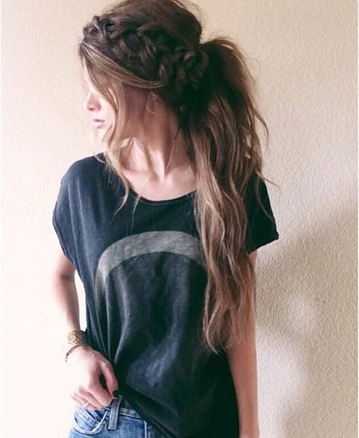 long hairstyle with braid long hairstyle with braid