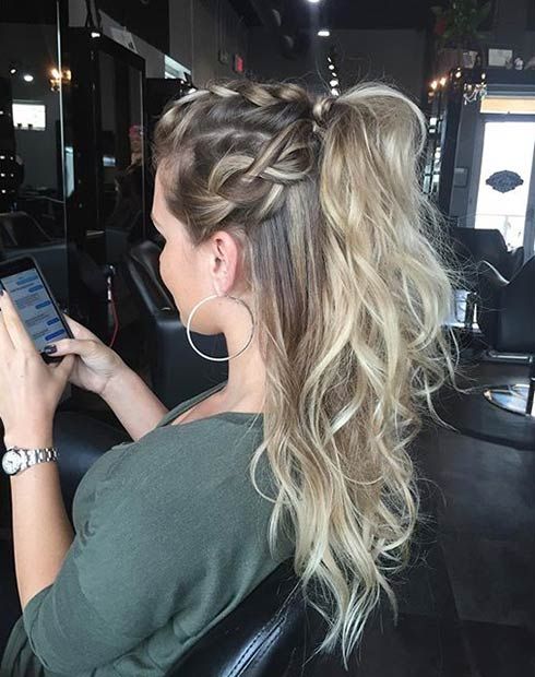 long hairstyle with braid long hairstyle with braid