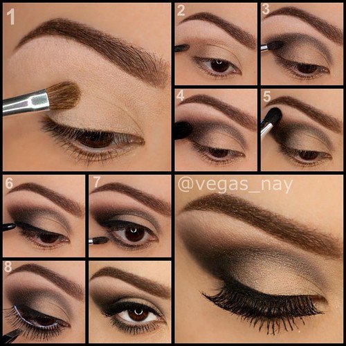 Step By Step eyeshadow tutorials for brown eyes Step By Step eyeshadow tutorials for brown eyes