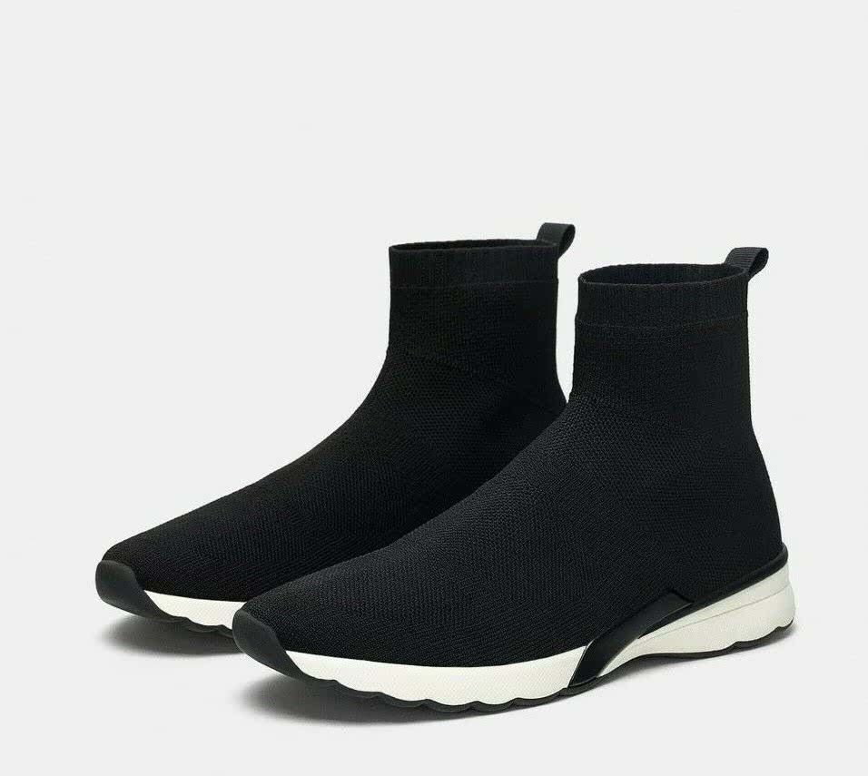 Zara Sock-style High-Top Sneakers