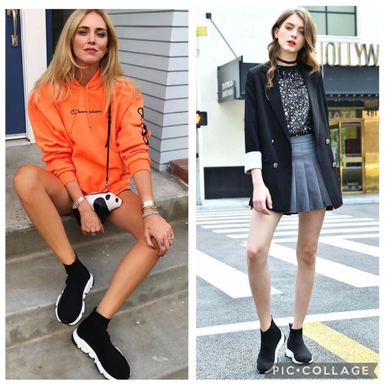 Zara Sock-Style High Top Sneakers